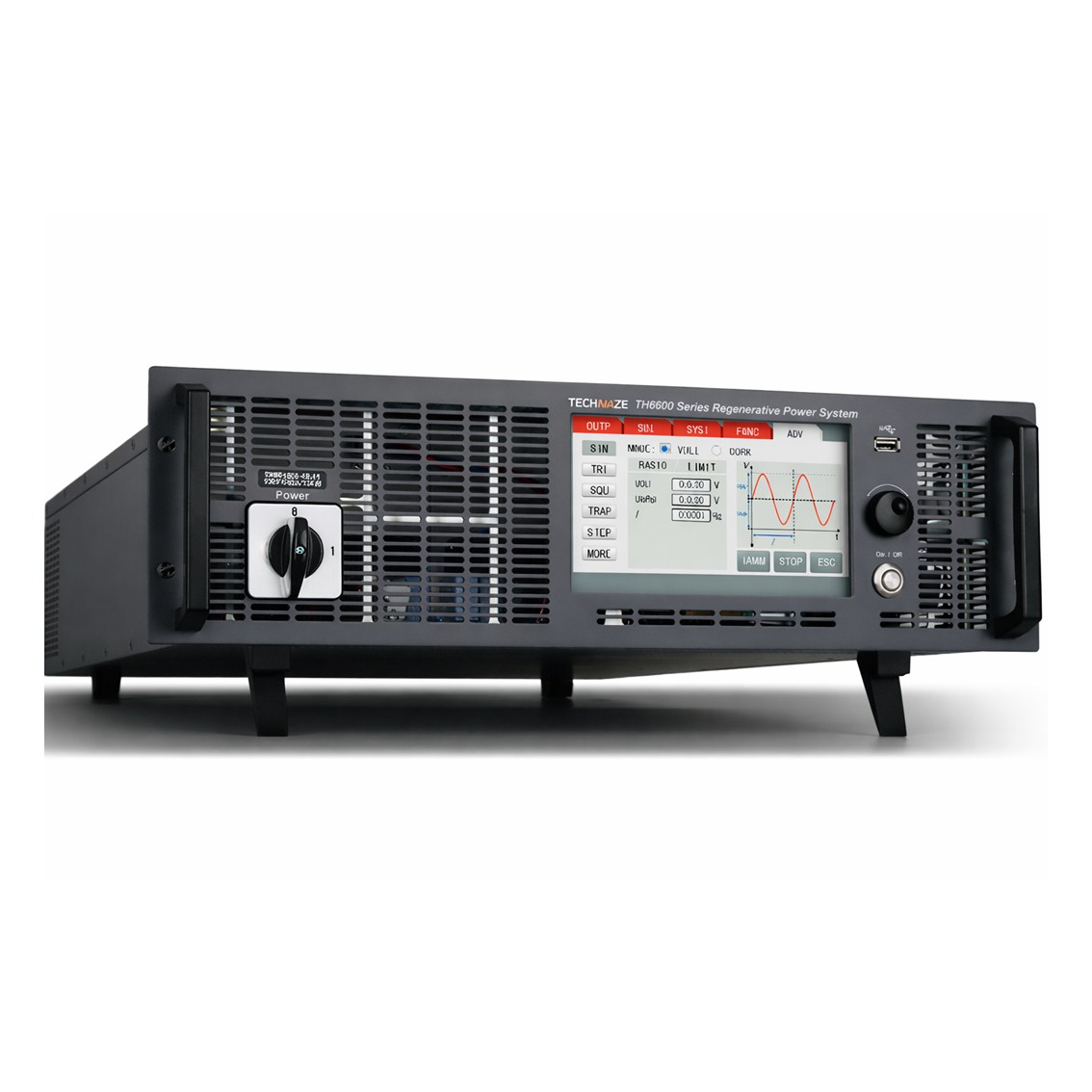 TECHMIZE TH66500L-60-10  DC전자로드 500V, 60A, 10KW DC전자부하 3U