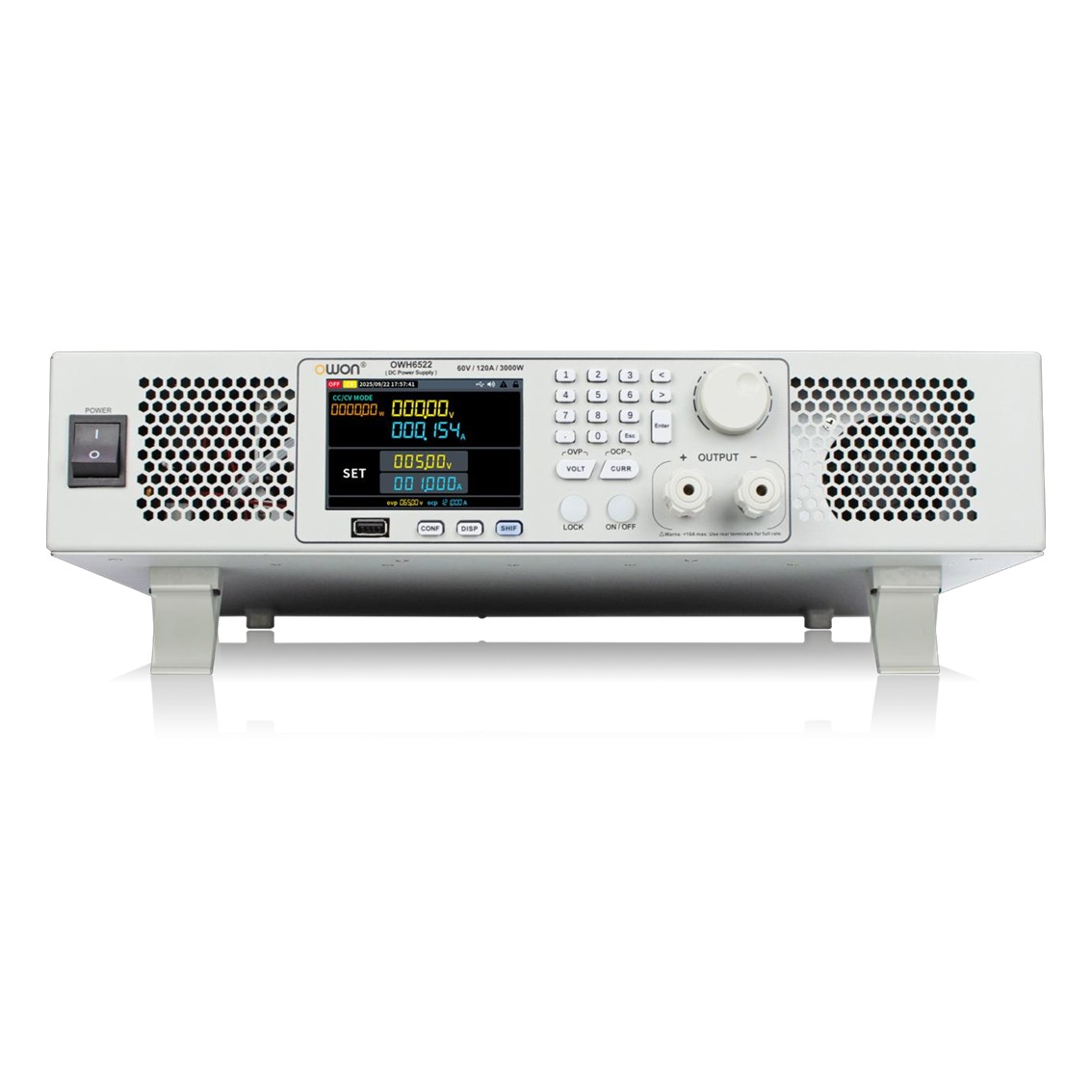 OWON OWH6522-S  고전력DC파워서플라이 60V, 120A, 3000W DC전원공급기 태양광패널모사기능